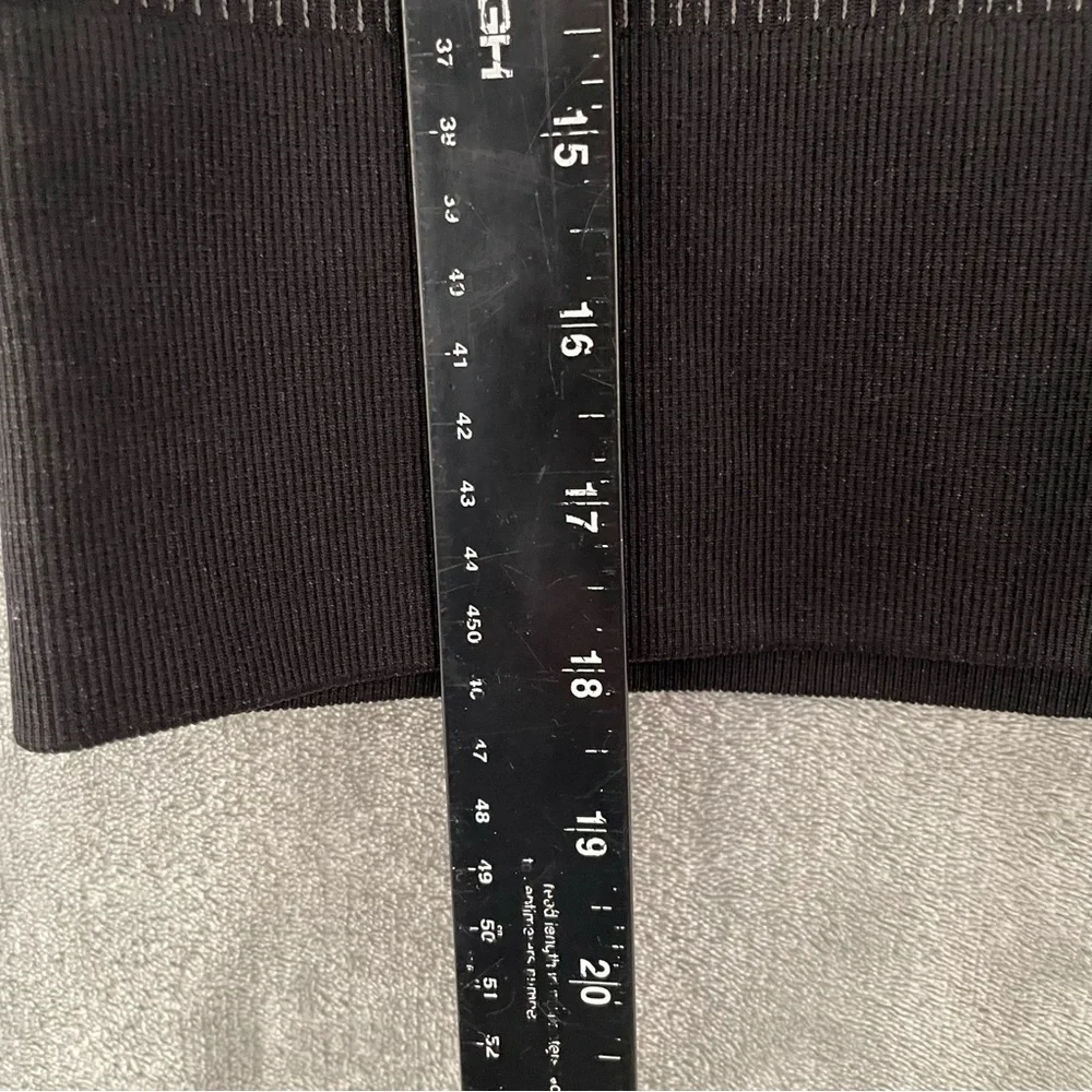 Offline By Aerie Black Fitted Ribbed Cropped Top Athleisure Size XL